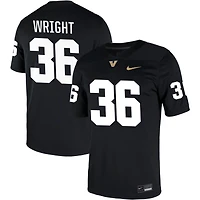 Alan Wright Men's Nike Black Vanderbilt Commodores NIL Pick-A-Player Game Jersey