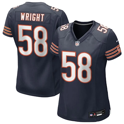 Darnell Wright Women's Nike Navy Chicago Bears Custom Game Jersey