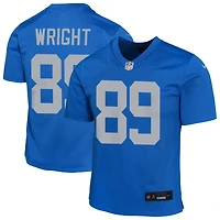 Brock Wright Youth Nike Blue Detroit Lions Alternate Custom Game Jersey
