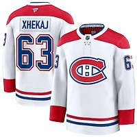 Florian Xhekaj Men's Fanatics White Montreal Canadiens Away Premium Custom Jersey