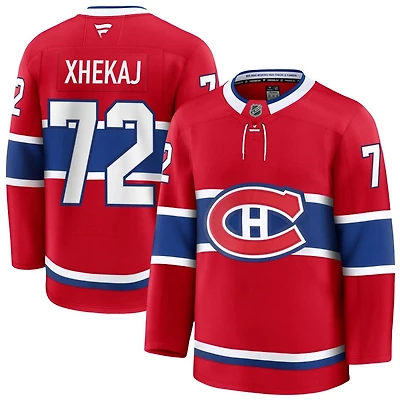 Arber Xhekaj Men's Fanatics Red Montreal Canadiens Home Premium Custom Jersey
