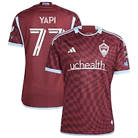 Darren Yapi Men's adidas  Burgundy Colorado Rapids 2024 One Flag Kit Authentic Custom Jersey