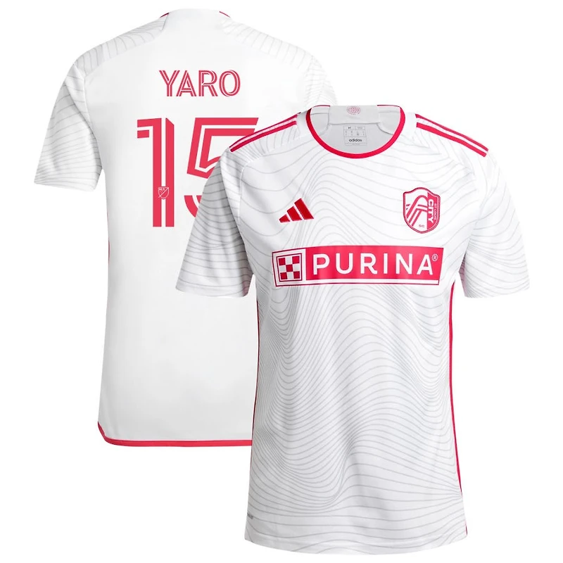 Josh Yaro Men's adidas White St. Louis City SC 2024 The Confluence Kit Replica Custom Jersey