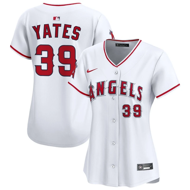 Kirby Yates Women's Nike White Los Angeles Angels Home Limited Custom Jersey