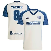 Patrick Yazbek Men's adidas White Nashville SC 2025 Third Replica Custom Jersey