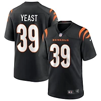 Russ Yeast Men's Nike Black Cincinnati Bengals Game Custom Jersey