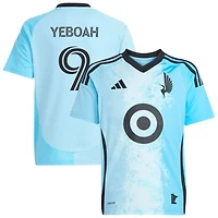 Kelvin Yeboah Youth adidas  Blue Minnesota United FC 2025 CONVERGENCE Replica Custom Jersey