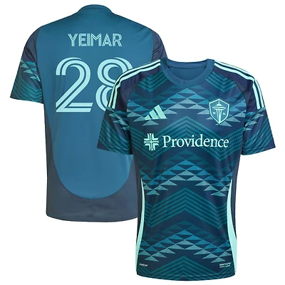 Yeimar Gomez Andrade Yeimar Men's adidas Blue Seattle Sounders FC 2025 The Salish Sea Kit Replica Custom Jersey