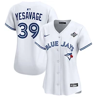 Trey Yesavage Women's Nike White Toronto Blue Jays 2025 World Series Home Limited Custom Jersey