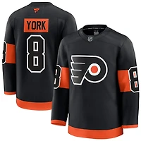 Cam York Men's Fanatics Black Philadelphia Flyers Alternate Premium Custom Jersey