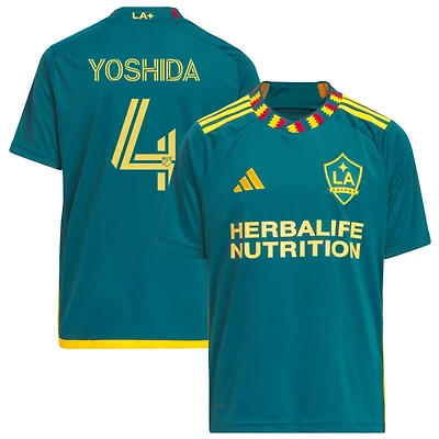 Maya Yoshida Youth adidas Green LA Galaxy 2023 LA Kit Replica Custom Jersey