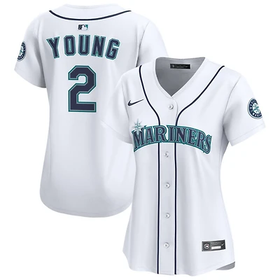 Cole Young Women's Nike White Seattle Mariners Home Limited Custom Jersey