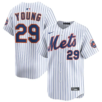 Jared Young Men's Nike White New York Mets Home Limited Custom Jersey