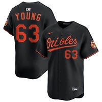 Brandon Young Men's Nike Black Baltimore Orioles Alternate Limited Custom Jersey