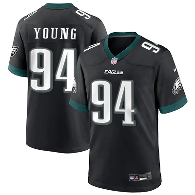 Byron Young Men's Nike Black Philadelphia Eagles Alternate Custom Game Jersey