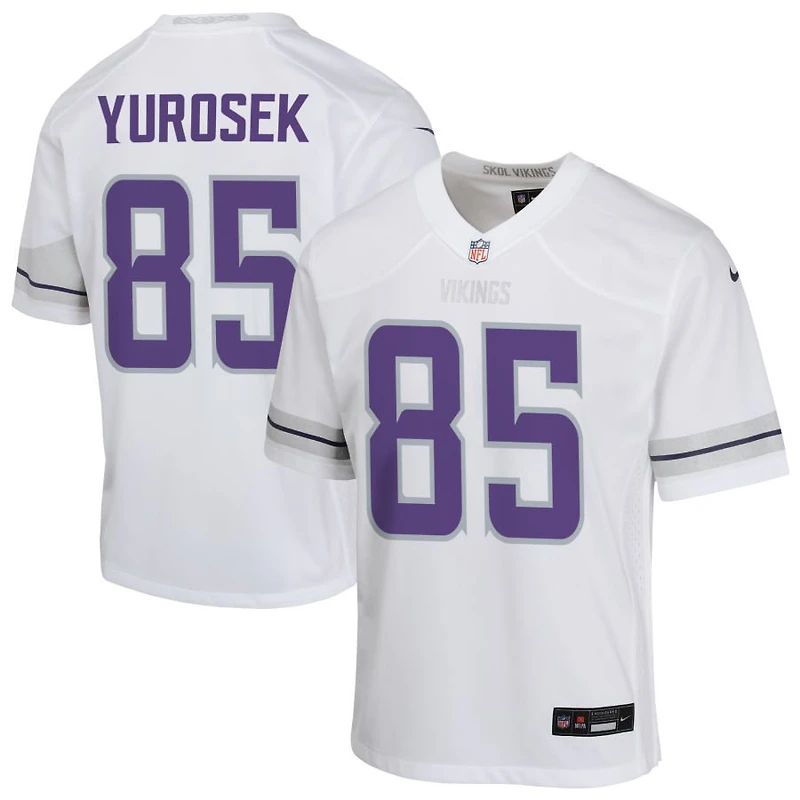 Ben Yurosek Youth Nike White Minnesota Vikings Alternate Custom Game Jersey