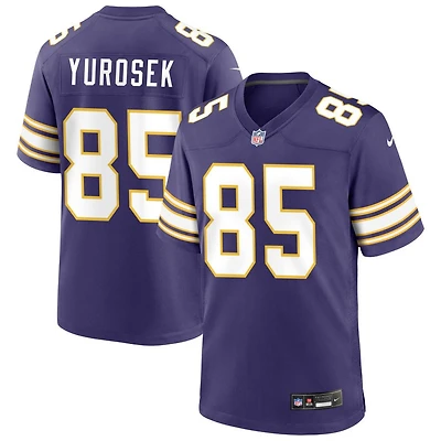 Ben Yurosek Men's Nike Purple Minnesota Vikings Classic Custom Game Jersey