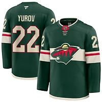 Danila Yurov Men's Fanatics Green Minnesota Wild Home Premium Custom Jersey