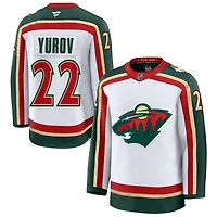 Danila Yurov Men's Fanatics  White Minnesota Wild 25th Anniversary Premium Custom Jersey
