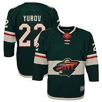 Danila Yurov Youth Green Minnesota Wild Home Premier Custom Jersey