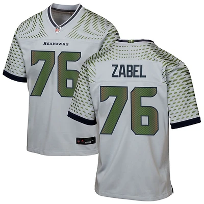 Grey Zabel Youth Nike Gray Seattle Seahawks Rivalries Collection Custom Game Jersey