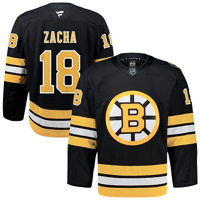 Pavel Zacha Men's Fanatics Black Boston Bruins Home Authentic Pro Custom Jersey