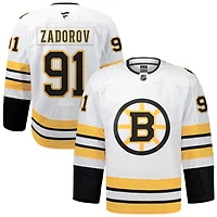 Nikita Zadorov Men's Fanatics White Boston Bruins Away Authentic Pro Custom Jersey
