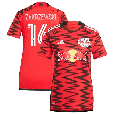 Julian Zakrzewski Women's adidas  Red New York Red Bulls 2024 Legacy Replica Custom Jersey