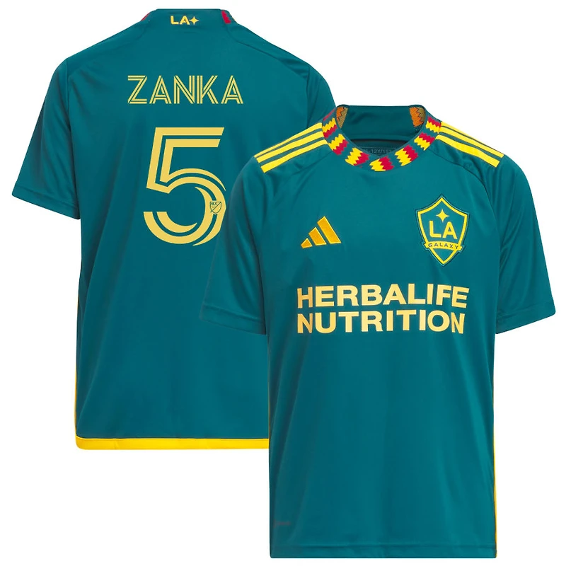 Jorgensen Zanka Youth adidas Green LA Galaxy 2023 LA Kit Replica Custom Jersey