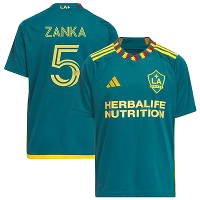 Jorgensen Zanka Youth adidas Green LA Galaxy 2023 LA Kit Replica Custom Jersey