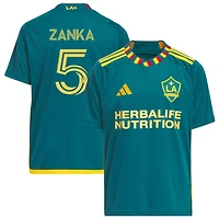Jorgensen Zanka Youth adidas Green LA Galaxy 2023 LA Kit Replica Custom Jersey
