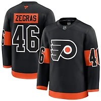 Trevor Zegras Men's Fanatics Black Philadelphia Flyers Alternate Premium Custom Jersey