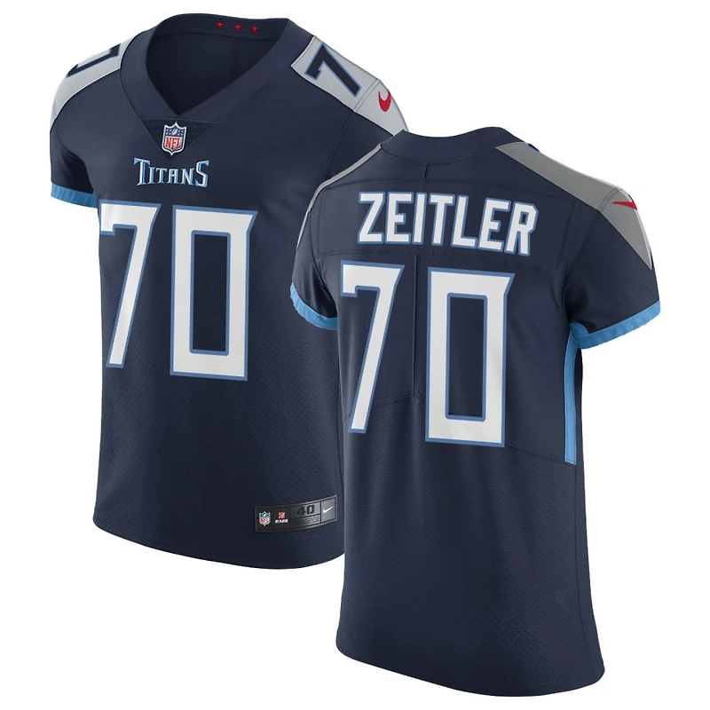 Kevin Zeitler Men's Nike Navy Tennessee Titans Vapor Untouchable Custom Elite Jersey