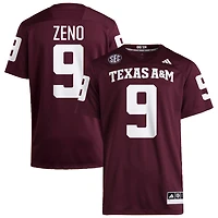 Jacob Zeno Men's adidas  Maroon Texas A&M Aggies NIL Pick-A-Player Home Premier Football Jersey