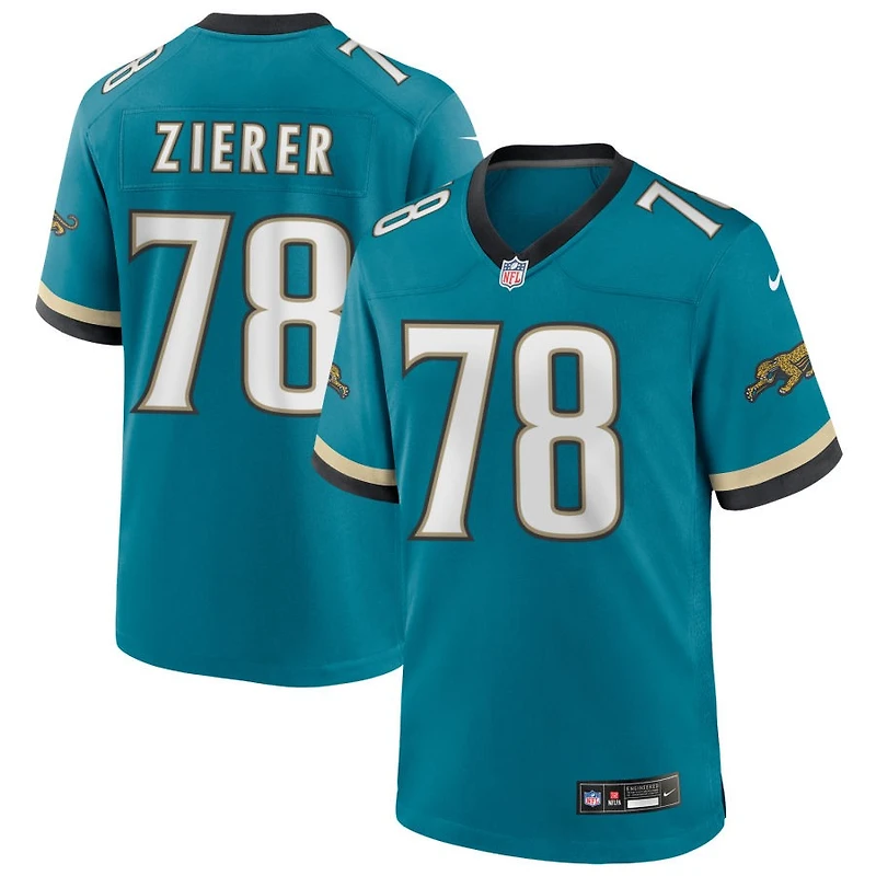 Kilian Zierer Men's Nike Teal Jacksonville Jaguars Prowler Throwback Custom Game Jersey