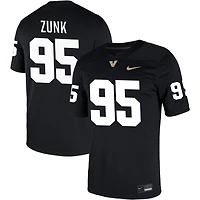 Linus Zunk Men's Nike Black Vanderbilt Commodores NIL Pick-A-Player Game Jersey