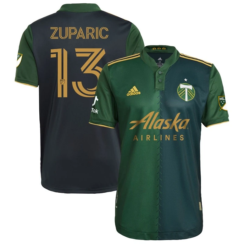 Dario Zuparic Men's adidas Green Portland Timbers 2021 Primary Authentic Custom Jersey