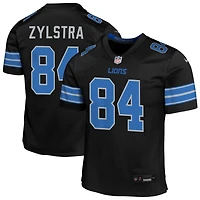 Shane Zylstra Youth Nike  Black Detroit Lions Alternate Custom Game Jersey