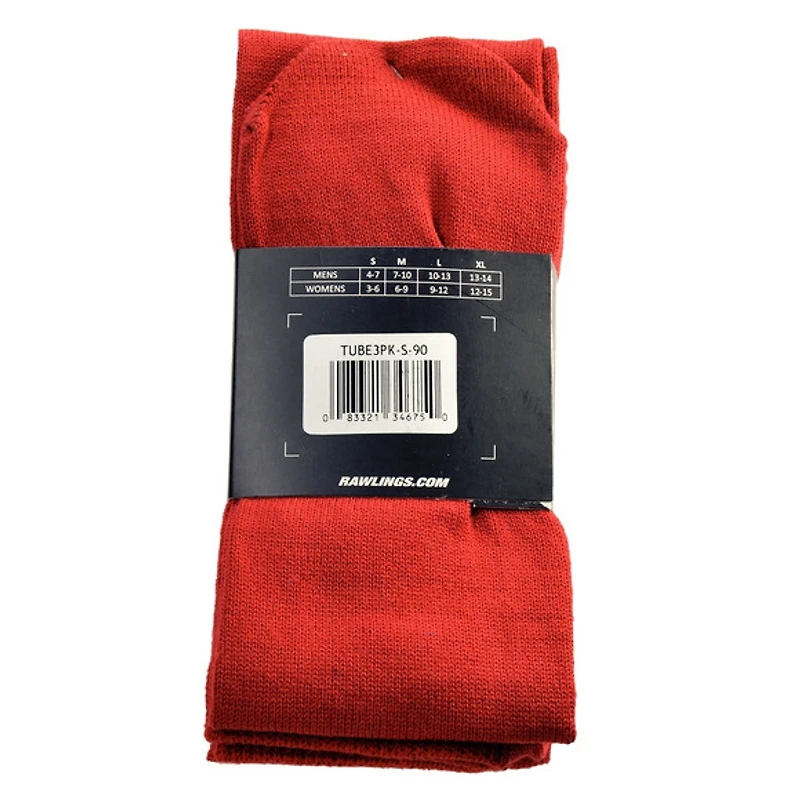 Tube (Paquet de 3 paires) - Bas baseball pour adulte