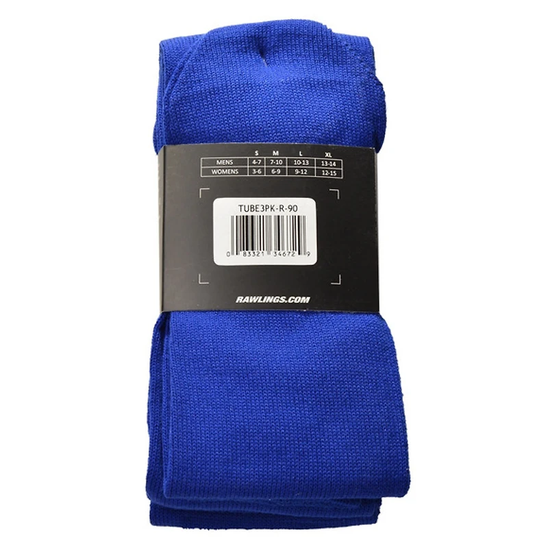 Tube (Paquet de 3 paires) - Bas baseball pour adulte