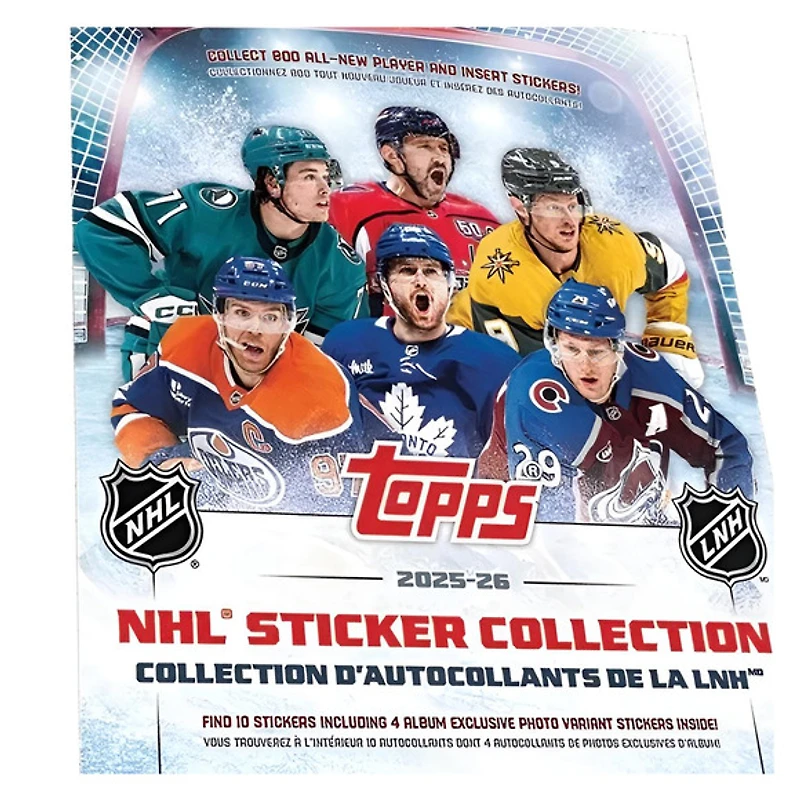 2025-26 LNH Collection - Album pour autocollants à collectionner