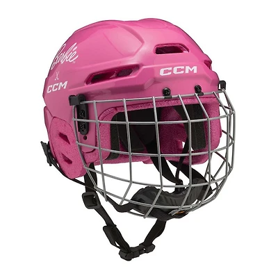 Barbie x CCM - Casque et grille de hockey pour junior