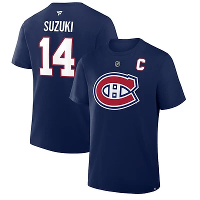 Authentic Stacked #14 Nick Suzuki - Adult NHL T-shirt