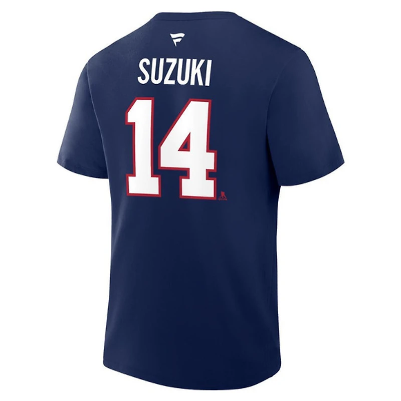 Authentic Stacked #14 Nick Suzuki - Adult NHL T-shirt