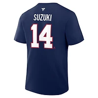 Authentic Stacked #14 Nick Suzuki - Adult NHL T-shirt