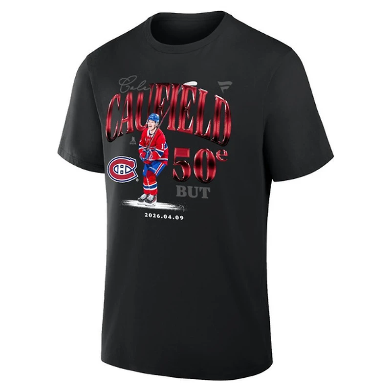 Montreal Canadiens Caufield 50th Goal - Adult NHL T-Shirt