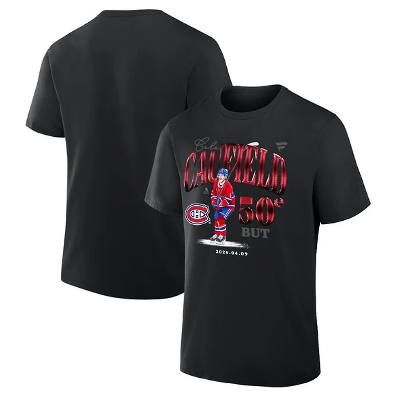 Montreal Canadiens Caufield 50th Goal - Adult NHL T-Shirt