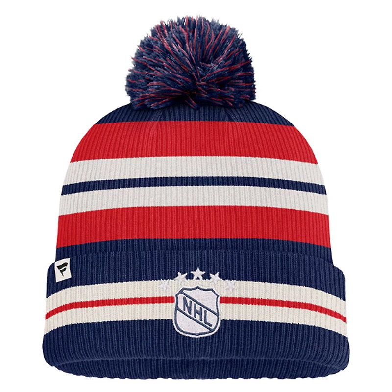 Decades - Tuque à revers avec pompon pour adulte