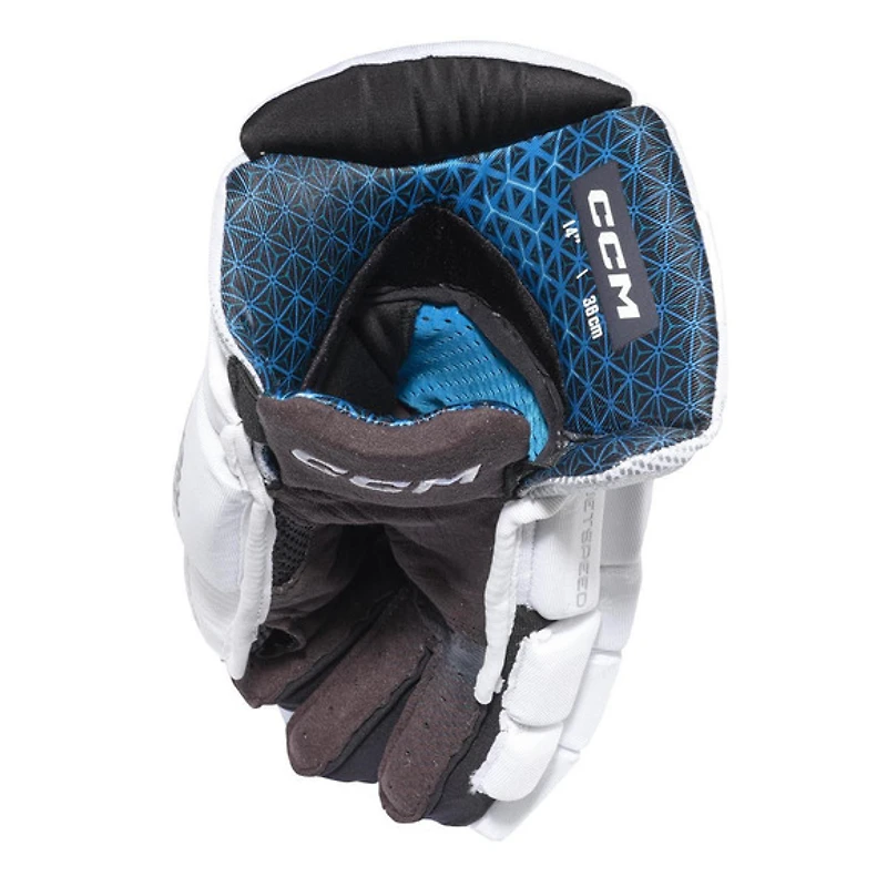 Jetspeed FT8 Pro White Edition - Senior Hockey Gloves