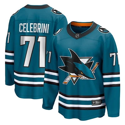 Breakaway Sharks Celebrini (à domicile) - Jersey de hockey réplique pour homme